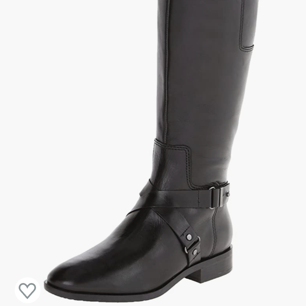 Nine west Black Blogger Harness Mid-calf High boot 10.5
